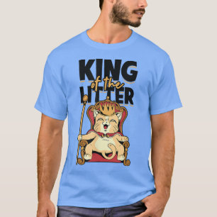 Camiseta King The Litter Gracioso Gato Gato Gato Gato Gato
