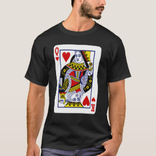 Camiseta King y Queen mixtos - Dos cartas de juego con esp