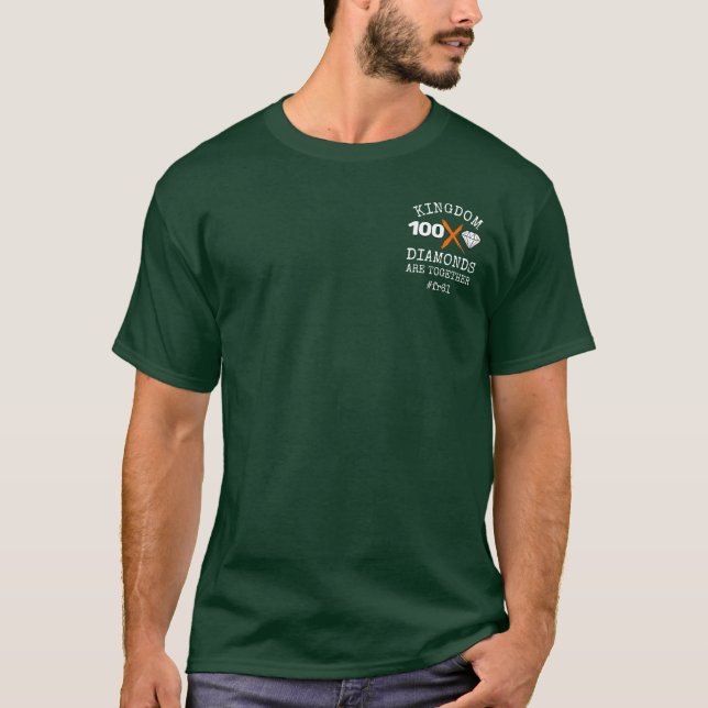Camiseta KINGDOM DIAMONDS FR61 Habitación familiar Green (Anverso)