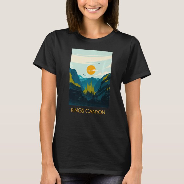 Camiseta Kings Canyon US National Park California Estados U (Anverso)
