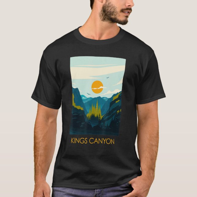 Camiseta Kings Canyon US National Park California Estados U (Anverso)