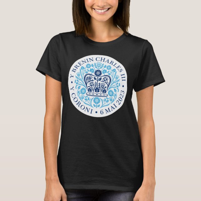 Camiseta Kings Coronation 2023 Merchandise Welsh Emblem (Anverso)