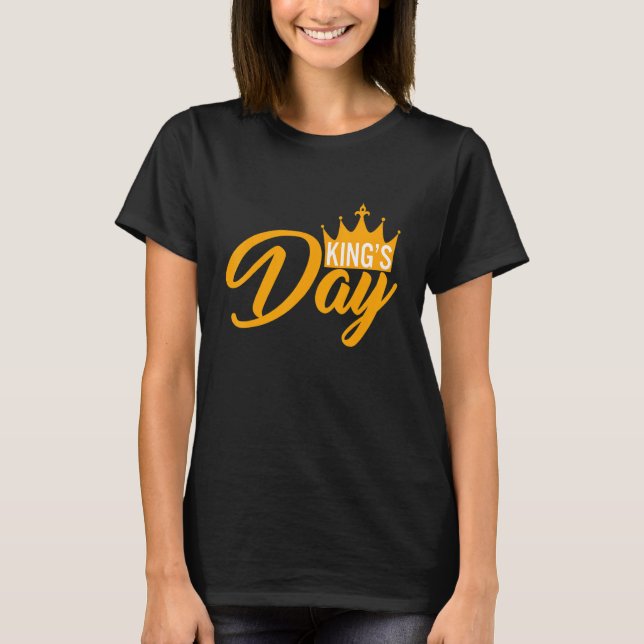Camiseta Kingsday Naranja Amsterdam Koningsdag Kings Day Ne (Anverso)