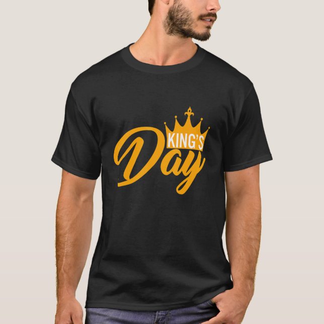 Camiseta Kingsday Naranja Amsterdam Koningsdag Kings Day Ne (Anverso)
