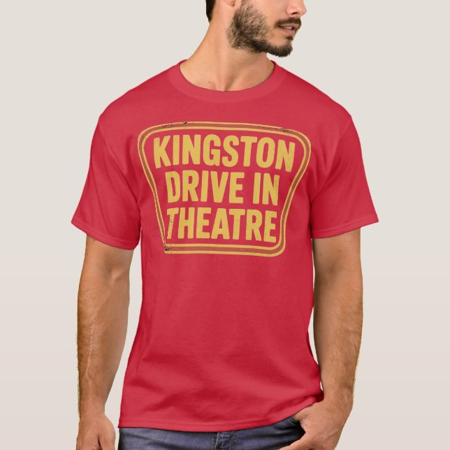 Camiseta Kingston Drive-In Theater Kingston, MAMÁES (Anverso)