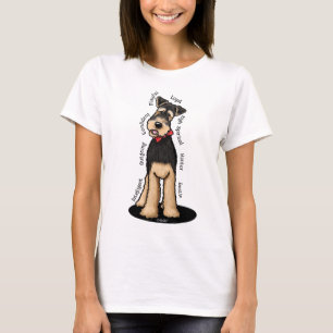 Camiseta KiniArt Airedale Terrier