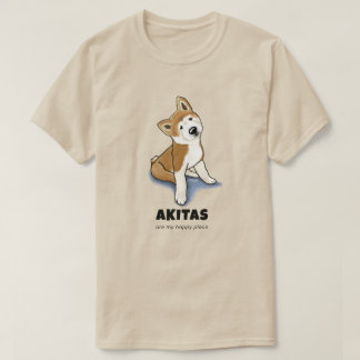 Camiseta KiniArt Akita Puppy