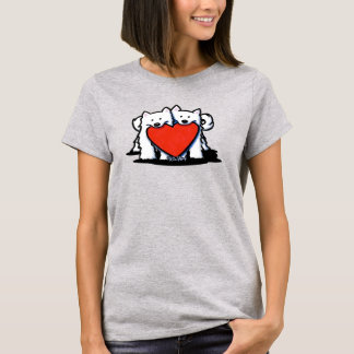 Camiseta KiniArt American Eskimo Duo