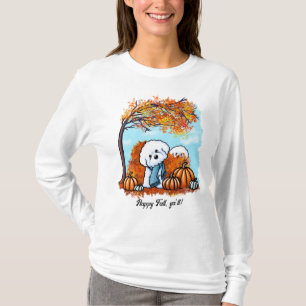 Camiseta KiniArt Autumn Bichon Frise