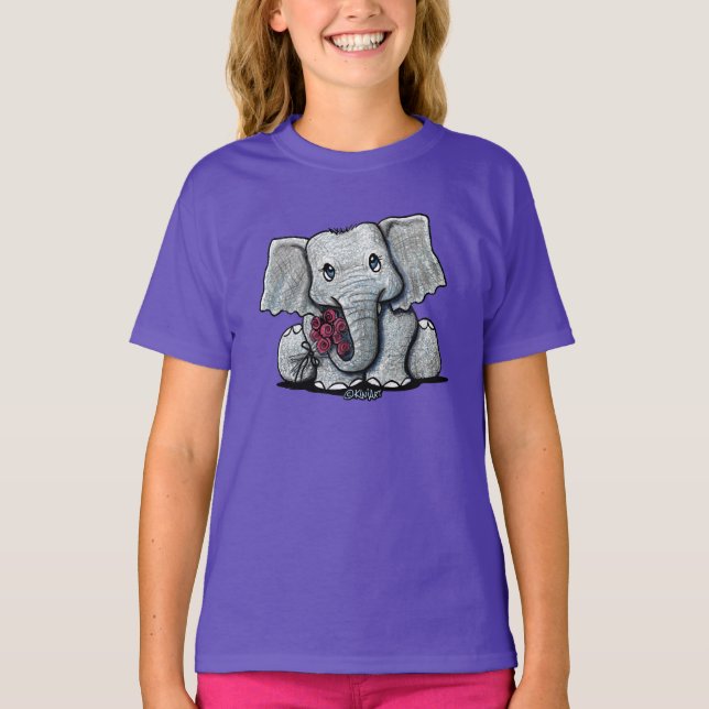 Camiseta KiniArt baby Elephant (Anverso)