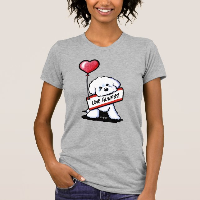 Camiseta KiniArt Bichon Love Always T-Shirt (Anverso)