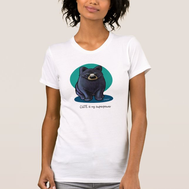 Camiseta KiniArt Black Bear (Anverso)