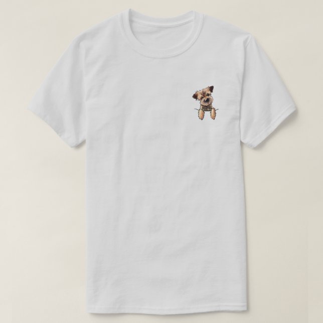 Camiseta KiniArt Border Terrier (Diseño del anverso)