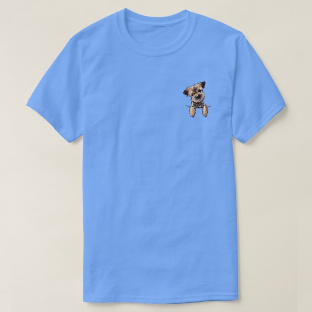 Camiseta KiniArt Border Terrier (Diseño del anverso)