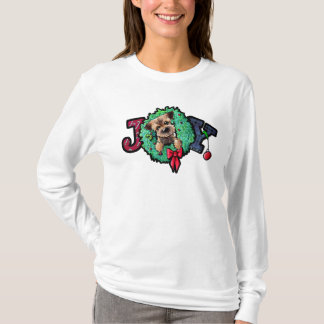 Camiseta KiniArt Border Terrier Navidad