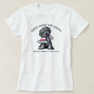 Camiseta KiniArt Bouvier des Flandres Dog Amantes de la cam