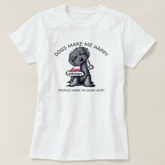 Camiseta KiniArt Bouvier des Flandres Dog Amantes de la cam