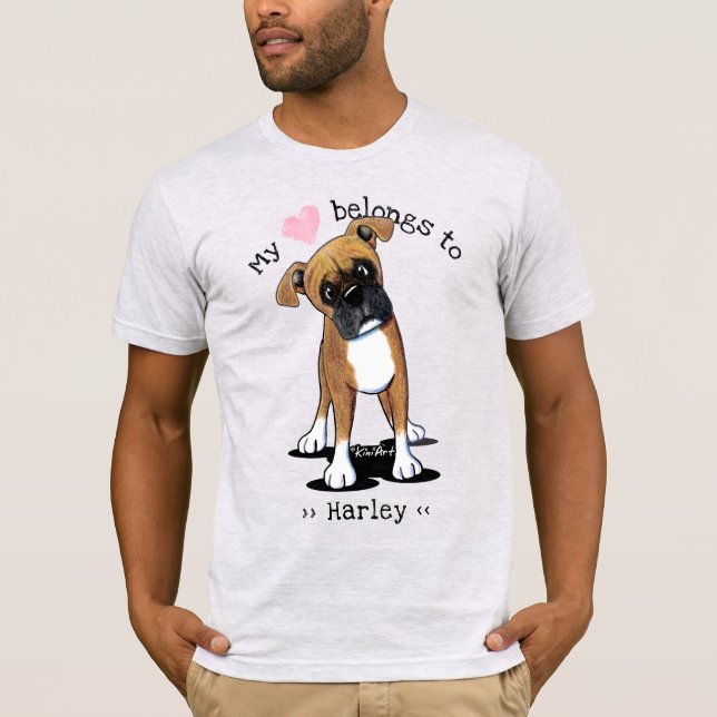 Camiseta KiniArt Boxer Perro (Anverso)