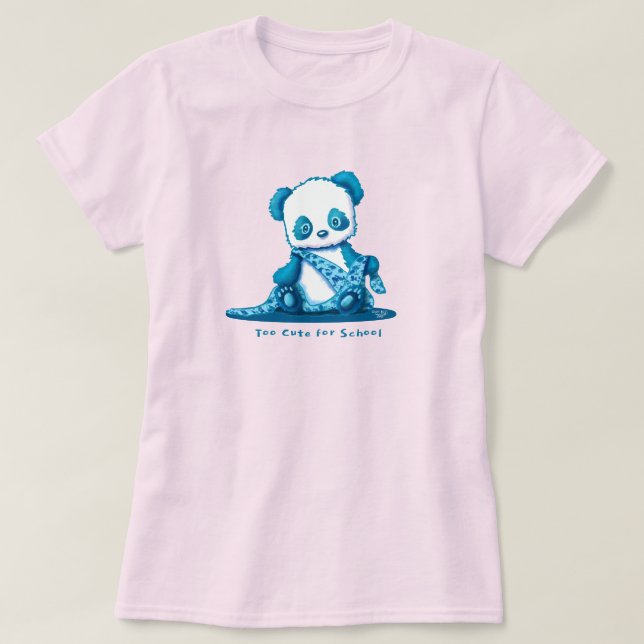 Camiseta KiniArt cachorro de panda  (Diseño del anverso)