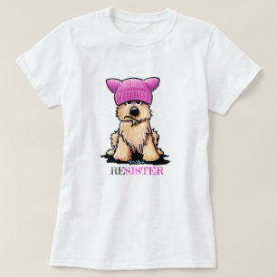 Camiseta KiniArt Cairn Terrier Sombrero Rosa