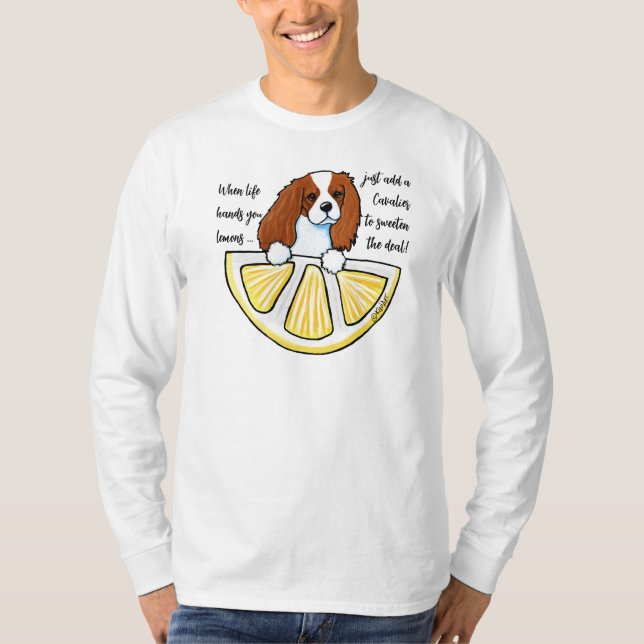 Camiseta KiniArt Cavalier Life Lemons (Anverso)