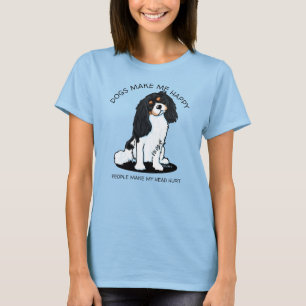 Camiseta KiniArt Cavalier Spaniel Dog Amantes de la camiset