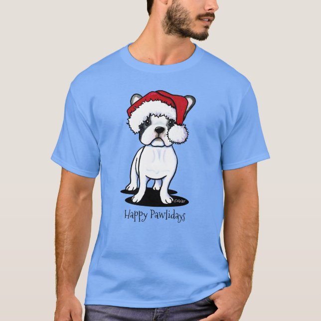 Camiseta KiniArt Christmas Frenchie (Anverso)