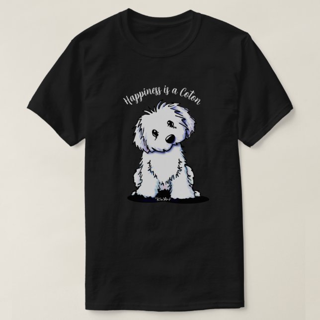 Camiseta KiniArt Coton de Tulear (Diseño del anverso)