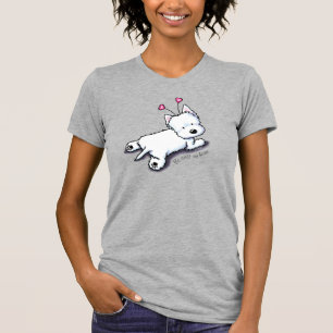 Camiseta KiniArt Curiosamente Westie Valentine T-Shirt