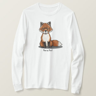 Camiseta KiniArt Cute Fox T-Shirt