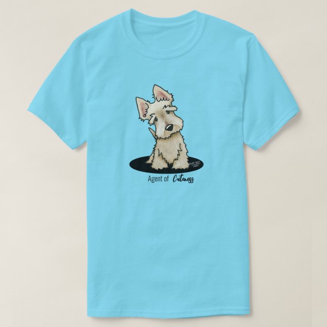 Camiseta KiniArt Cute Scottie (Diseño del anverso)