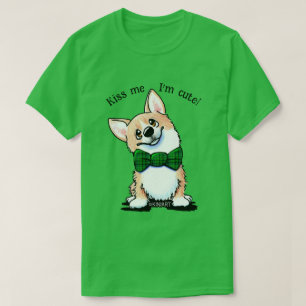 Camiseta KiniArt Día de San Patricio Corgi