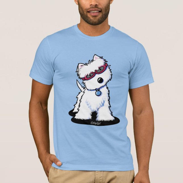 Camiseta KiniArt Doggles Westie (Anverso)