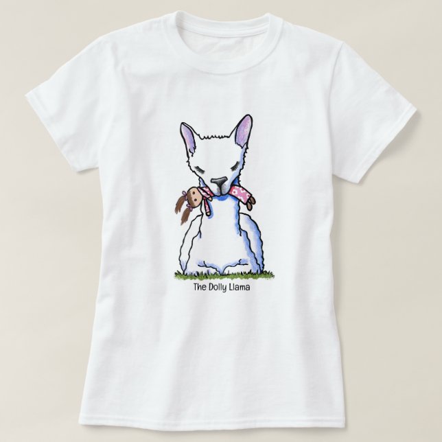 Camiseta KiniArt Dolly Llama  (Diseño del anverso)