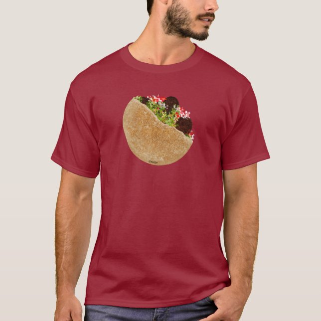 Camiseta KiniArt Falafel Sandwich (Anverso)