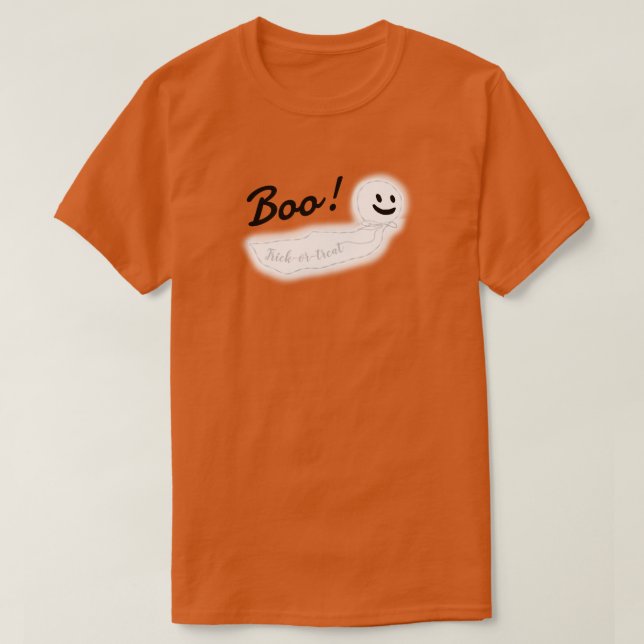 Camiseta KiniArt Fantasma de Halloween (Diseño del anverso)