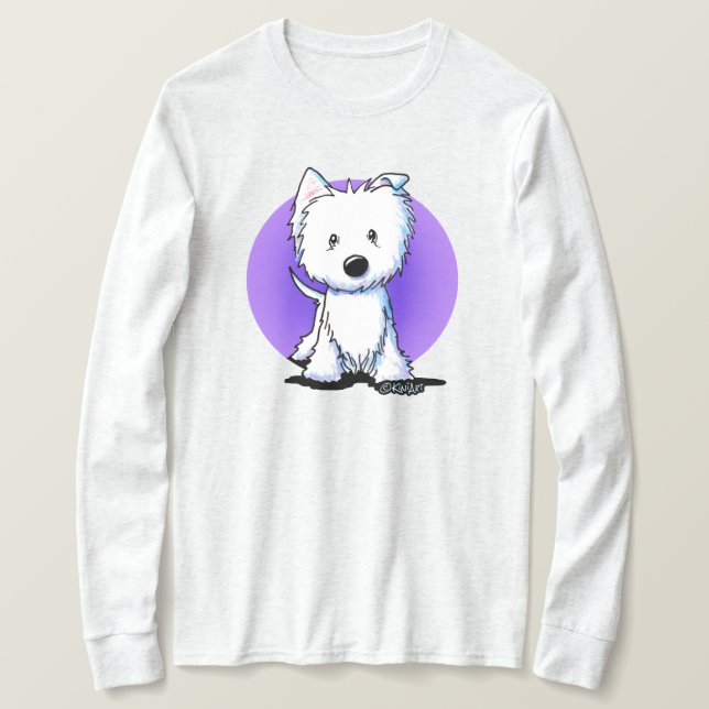 Camiseta KiniArt Floppy Oar Westie (Anverso del diseño)