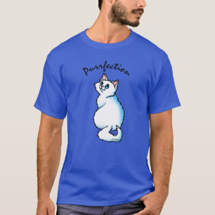 Camiseta KiniArt Gato Blanco