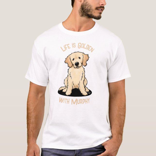 Camiseta KiniArt Golden Retriever (Anverso)