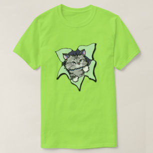 Camiseta KiniArt Gray Kitty Blast