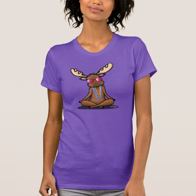 Camiseta KiniArt Groovy Meditation Moose (Anverso)