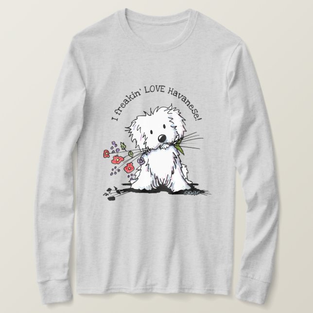 Camiseta KiniArt Havanese (Anverso del diseño)