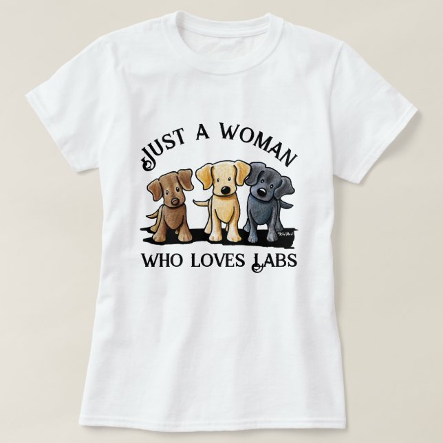Camiseta KiniArt Labrador Lover T-Shirt (Diseño del anverso)