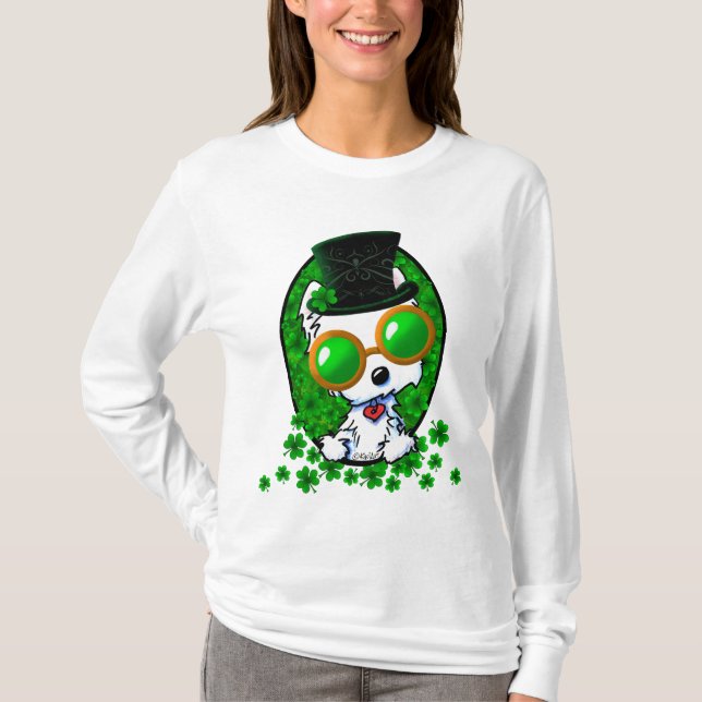 Camiseta KiniArt Lucky Westie (Anverso)