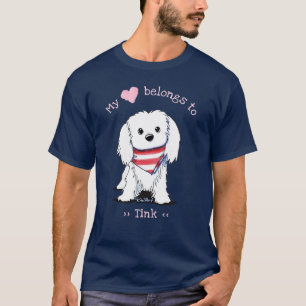 Camiseta KiniArt Maltese, mi corazón pertenece