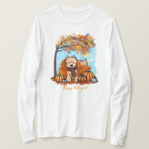 Camiseta KiniArt Otoño Cairn Terriers