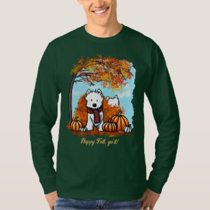 Camiseta KiniArt Otoño Westies