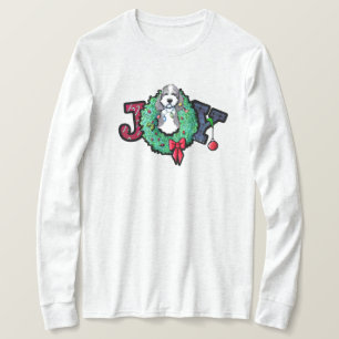 Camiseta KiniArt Parti Doodle Alegría de Navidad