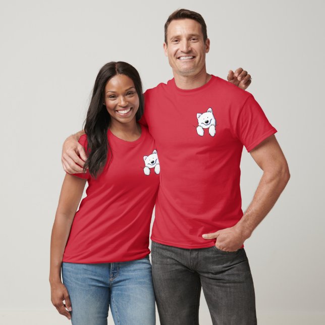 Camiseta KiniArt Pocket Puppy Eskimo Estadounidense (Unisexo)