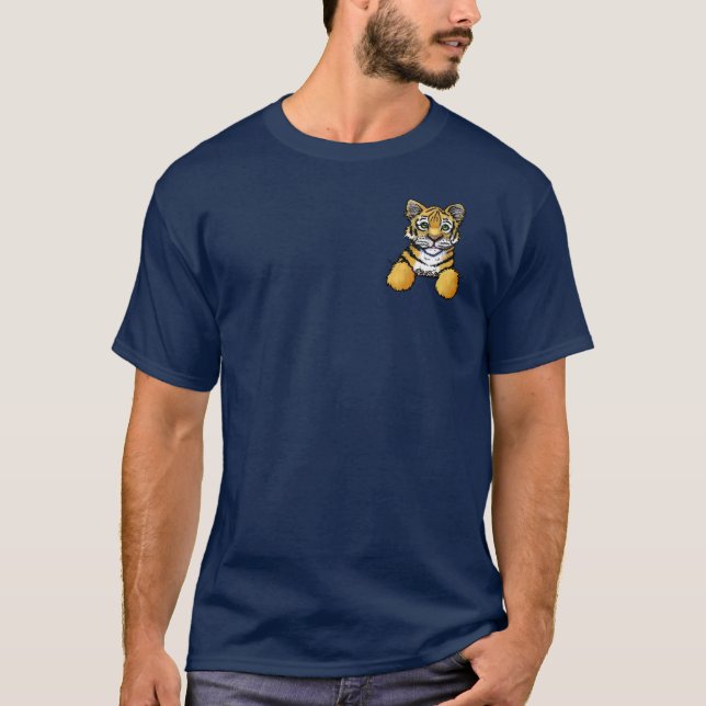 Camiseta KiniArt Pocket Tiger (Anverso)